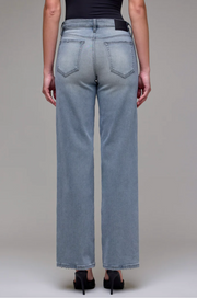 Grey Logan Mid Rise Basic Dad Jeans