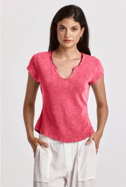 Notch Neck Slub Tee