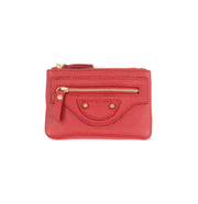 Ciaga Leather Zippered Card Case with Keyring