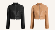 Commando Faux Leather Crop Biker Jacket