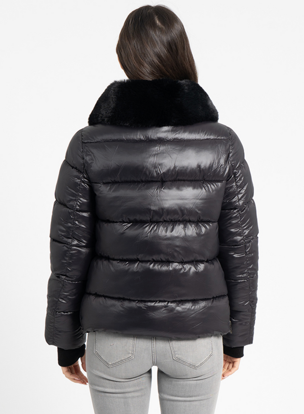 Chlo Puffer Vest with Cinched Waist