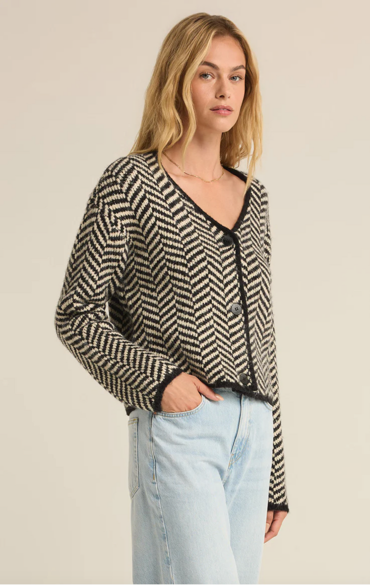 Z Supply Naomi Herringbone Cardigan