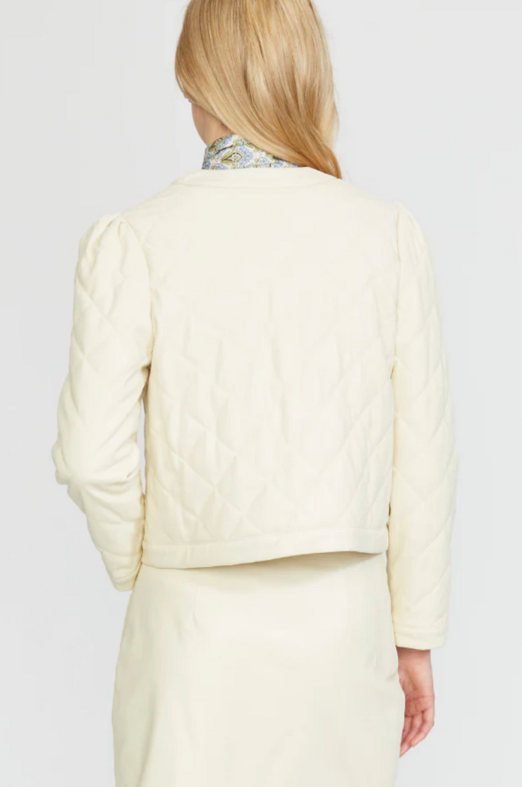 Stella Faux Leather Quilted Jacket