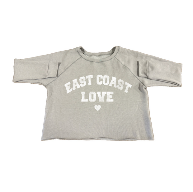 East Coast Love Pullover Crop Sweatshirt