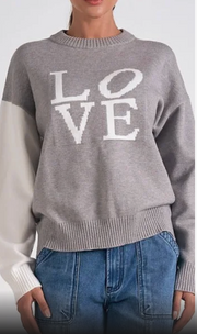 Bailey Color Block Love Sweater