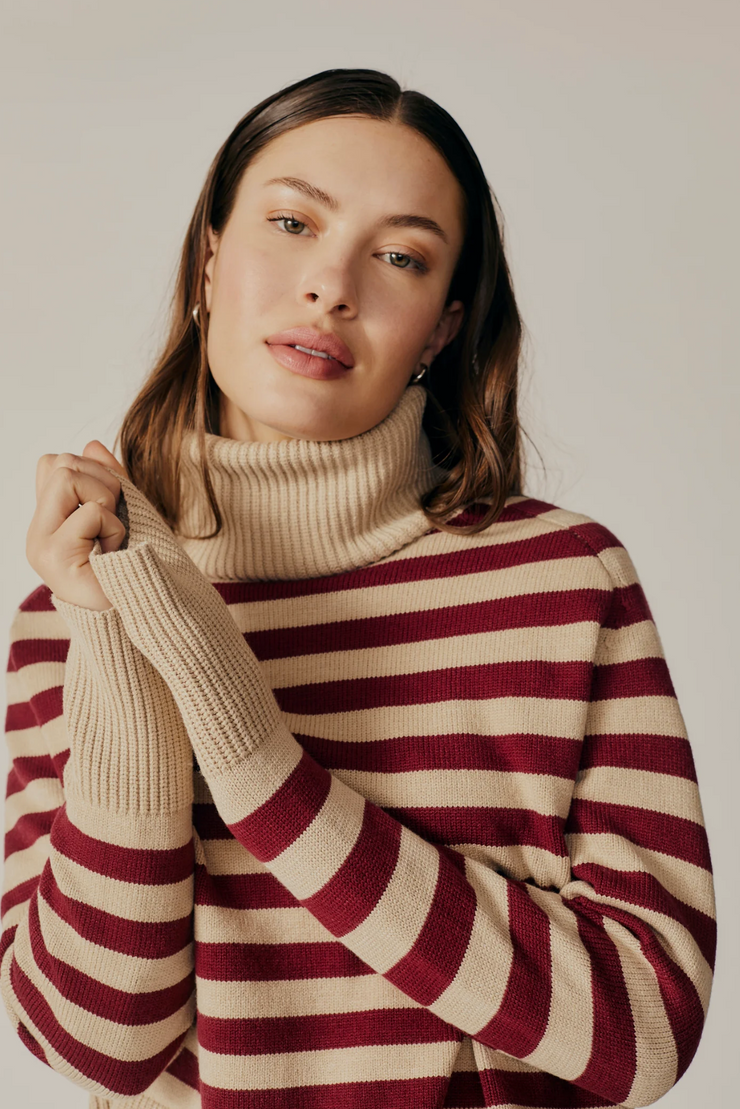 Penny Striped Turtleneck Sweater