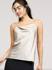 Cowl Neck Silk Cami