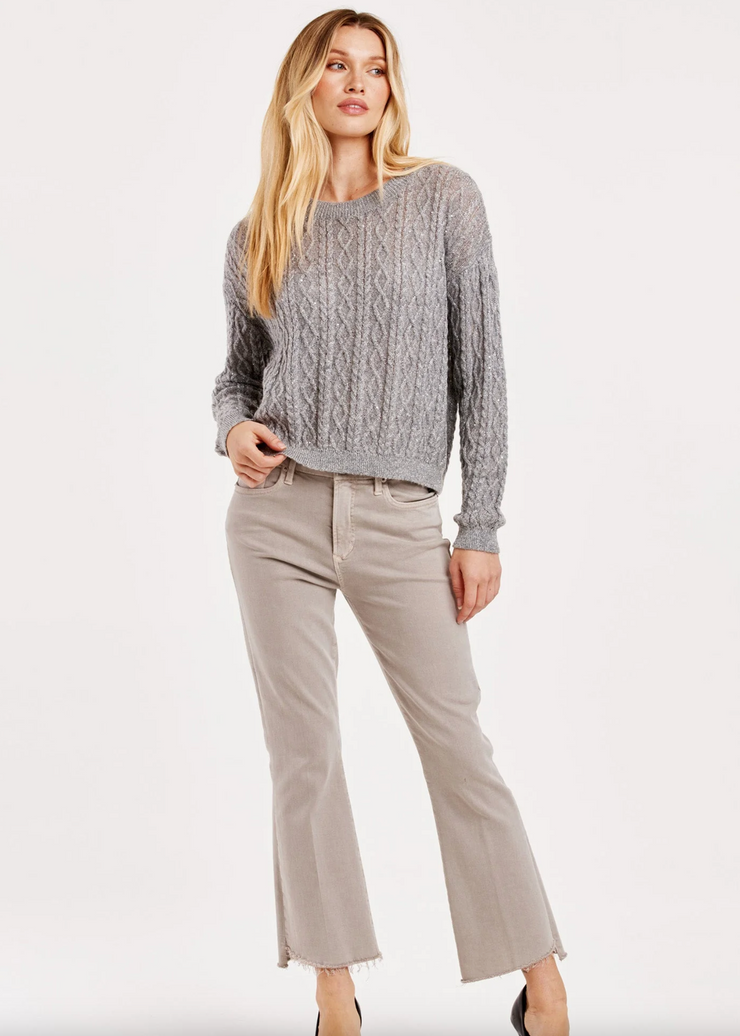 Sari Sparkle Cable Knit Sweater