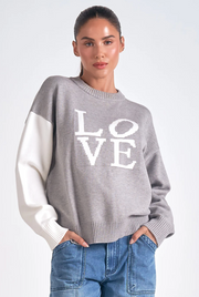 Bailey Color Block Love Sweater