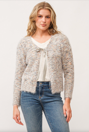 Savoy Snowy Meadow Bow Cardigan