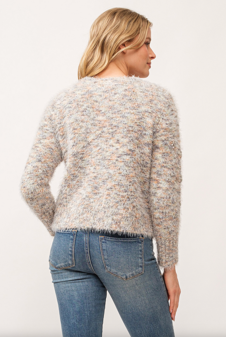 Savoy Snowy Meadow Bow Cardigan