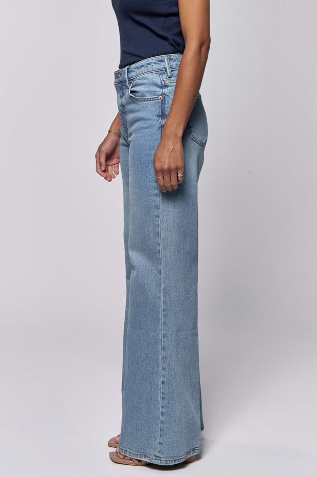 Fiona Mid Rise Wide Leg - Vintage Denim