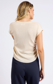 Jordana Side Ruched Sweater Tank