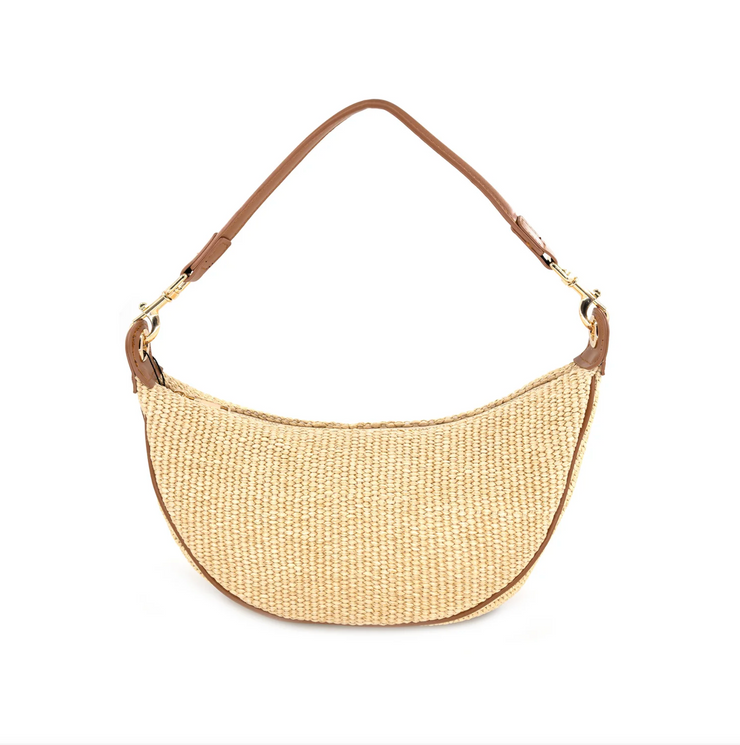 Carrie Raffia Hobo Bag