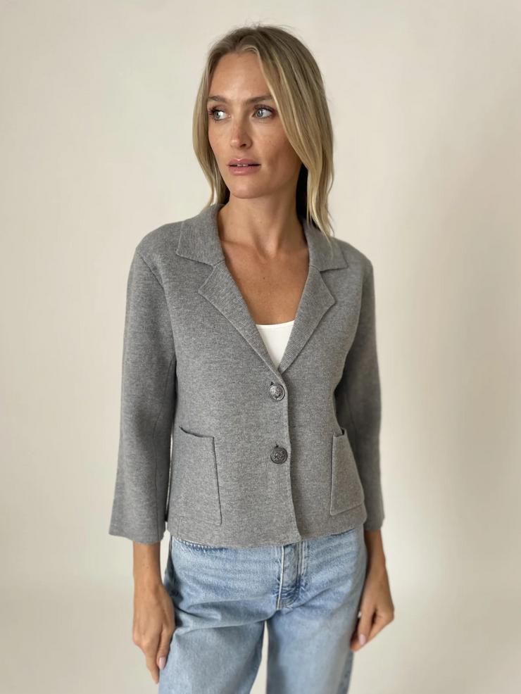 Louisa Knit 3/4 Sleeve Blazer