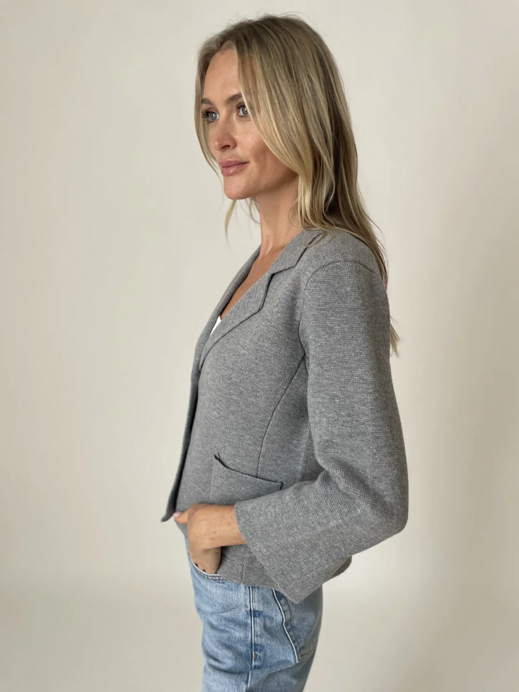 Louisa Knit 3/4 Sleeve Blazer