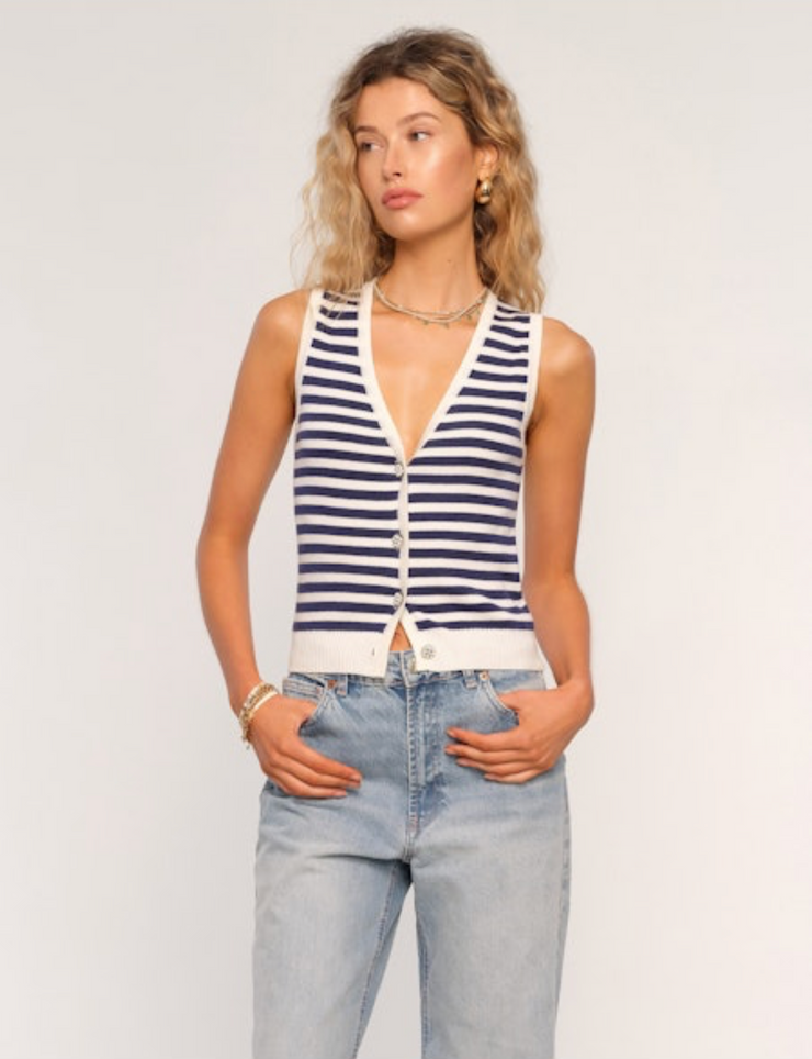 Scarlett Striped Vest