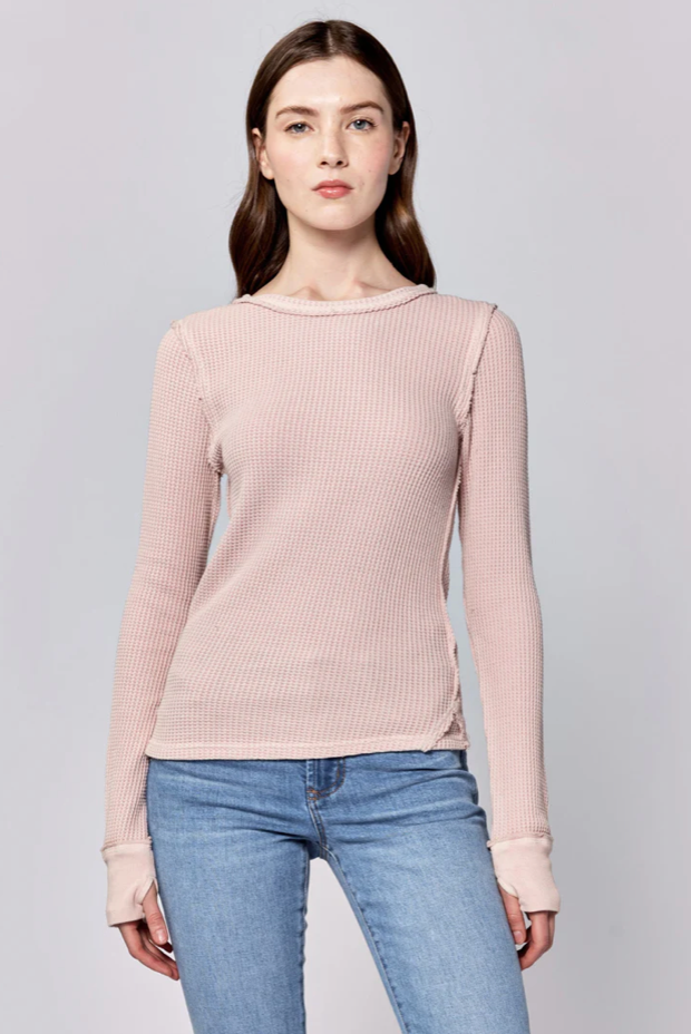 Betsey Thermal Long Sleeve Top