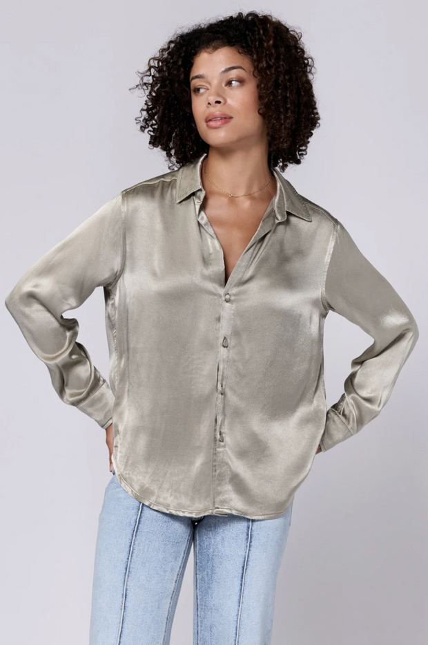 Shimmer Galli Button Down Top