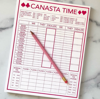 Canasta Time Score Pad