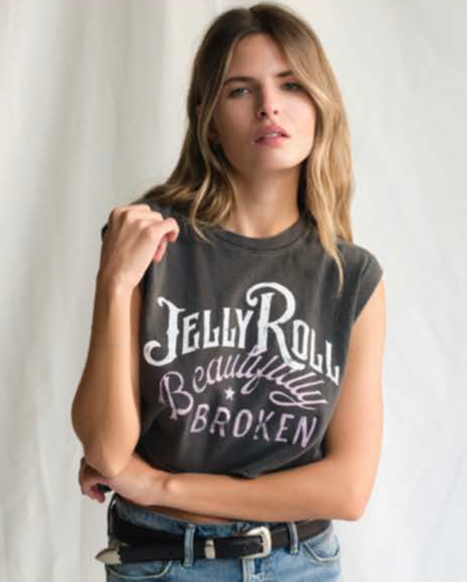 Jelly Roll Cropped Tee