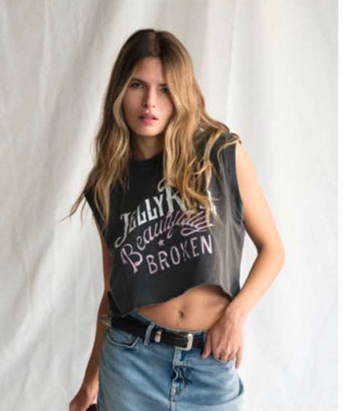 Jelly Roll Cropped Tee