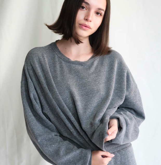 Sonoma Heather Grey Cropped Sweatshirt