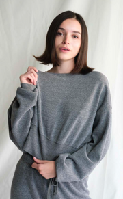 Sonoma Heather Grey Cropped Sweatshirt