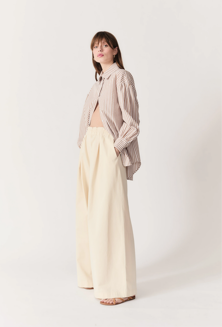 Felicity Oversized Striped Button Down Shirt