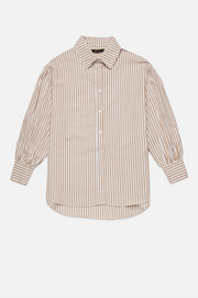 Felicity Oversized Striped Button Down Shirt