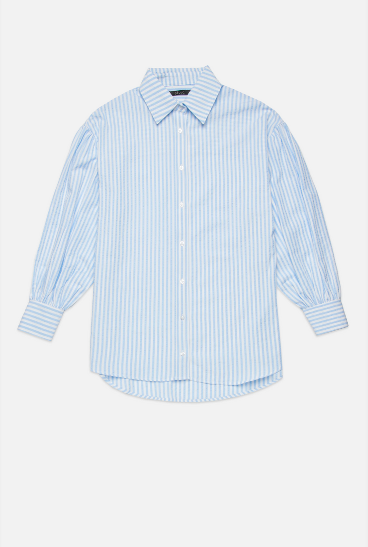 Felicity Oversized Striped Button Down Shirt