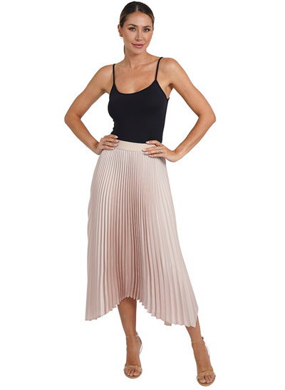 Jenni Satin Pleated Skirt