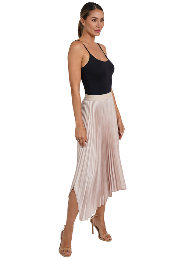 Jenni Satin Pleated Skirt