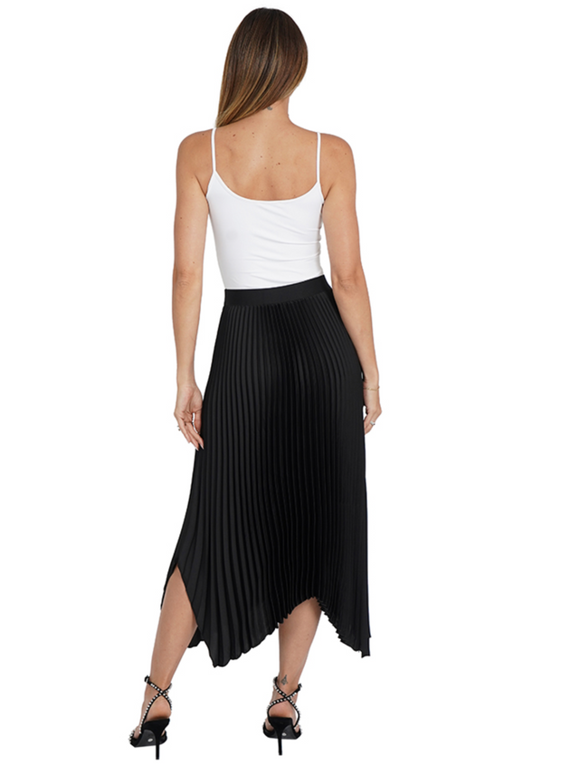 Jenni Satin Pleated Skirt