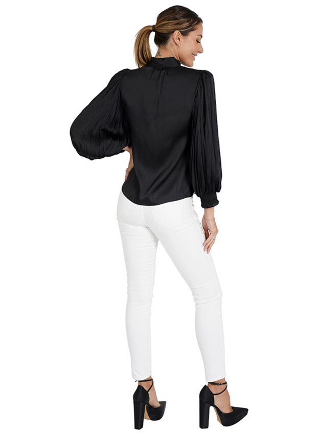 Lizzie Pleated Sleeve Blouse