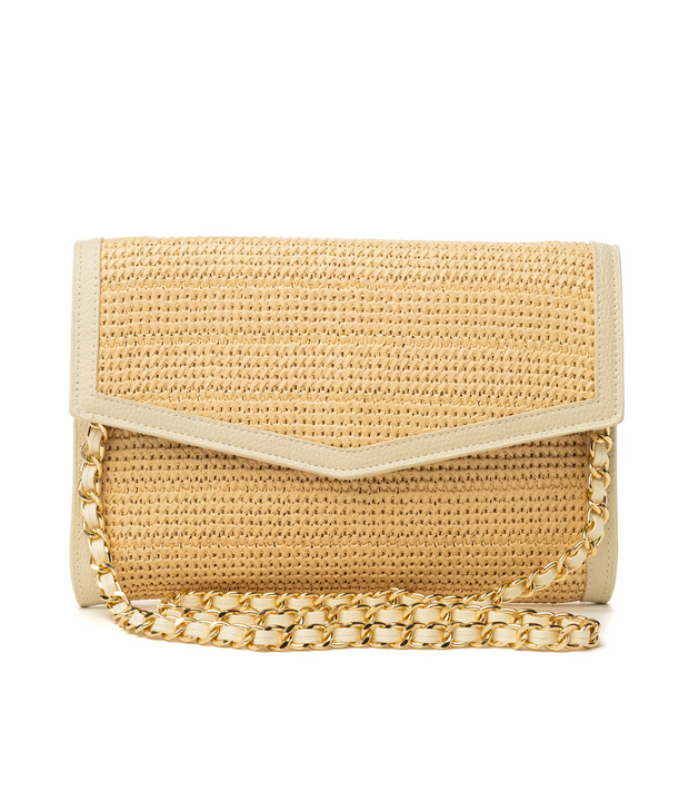 BETH Raffia Clutch