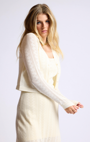 Honey Cropped Cardigan