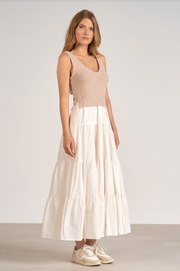 Arianna Dress - White/Natural