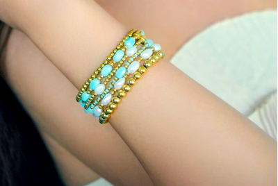 Island Waterproof Stretch Bracelets - Pop of Color