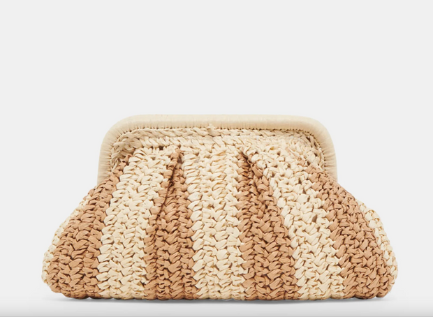 Hydra Raffia Clutch