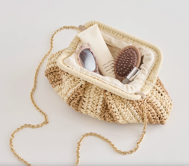 Hydra Raffia Clutch