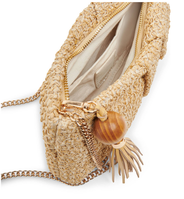 Lorena Raffia Clutch