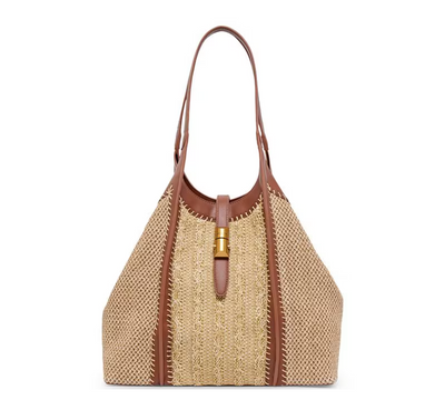 Lourdes Raffia Tote Bag