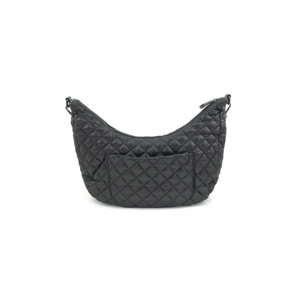 Carla Quilted Nylon Hobo Bag