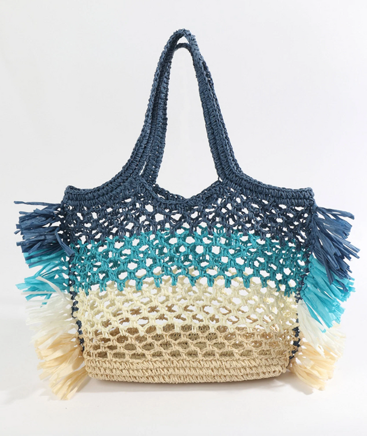 Paros Raffia Beach Tote