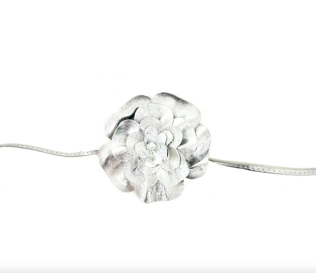 Leather Flower Belt