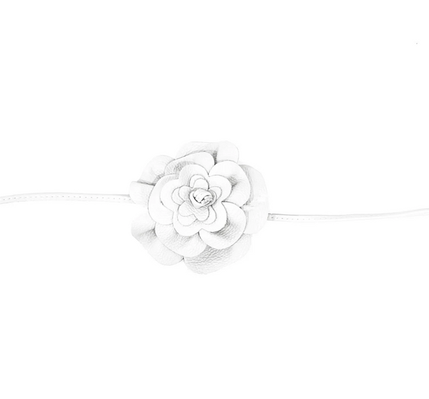 Leather Flower Belt