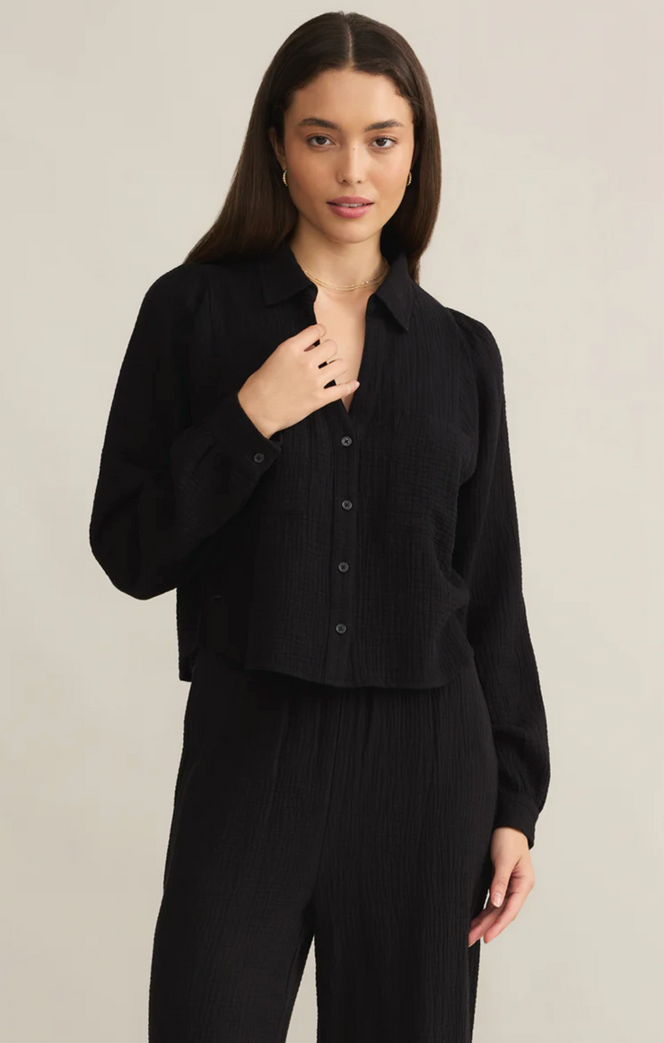 Z Supply Campo Button Up Gauze Top