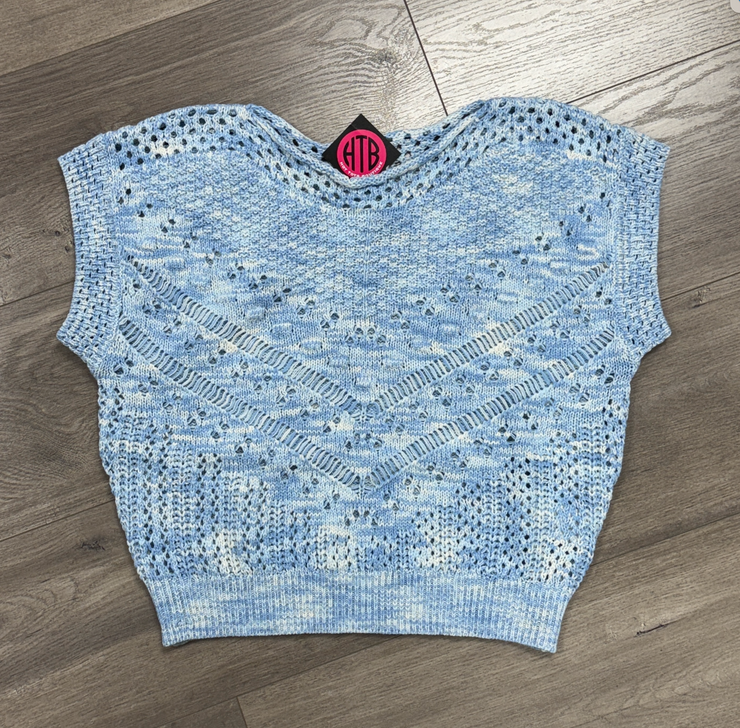 Aryn Crochet Sweater Top