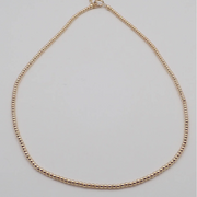 Gold Filled Ball Beaded Necklace - 2mm